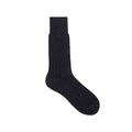 G222 Chaussettes habillées pour homme en coton mercerisé, chaussettes mi-mollet formelles rayées