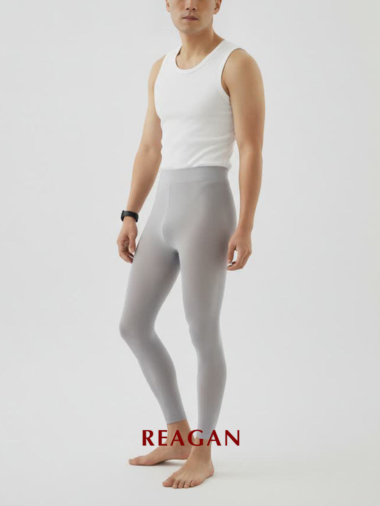 YM702 Pantacourt Brillant / Collants Leggings Homme