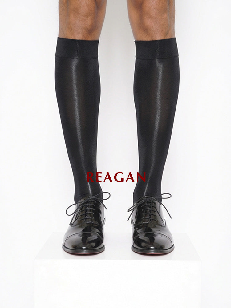 紳士用 M301 10デニール ミラーシャイニー シアーソックス (高伸縮素材、ロゴなし)