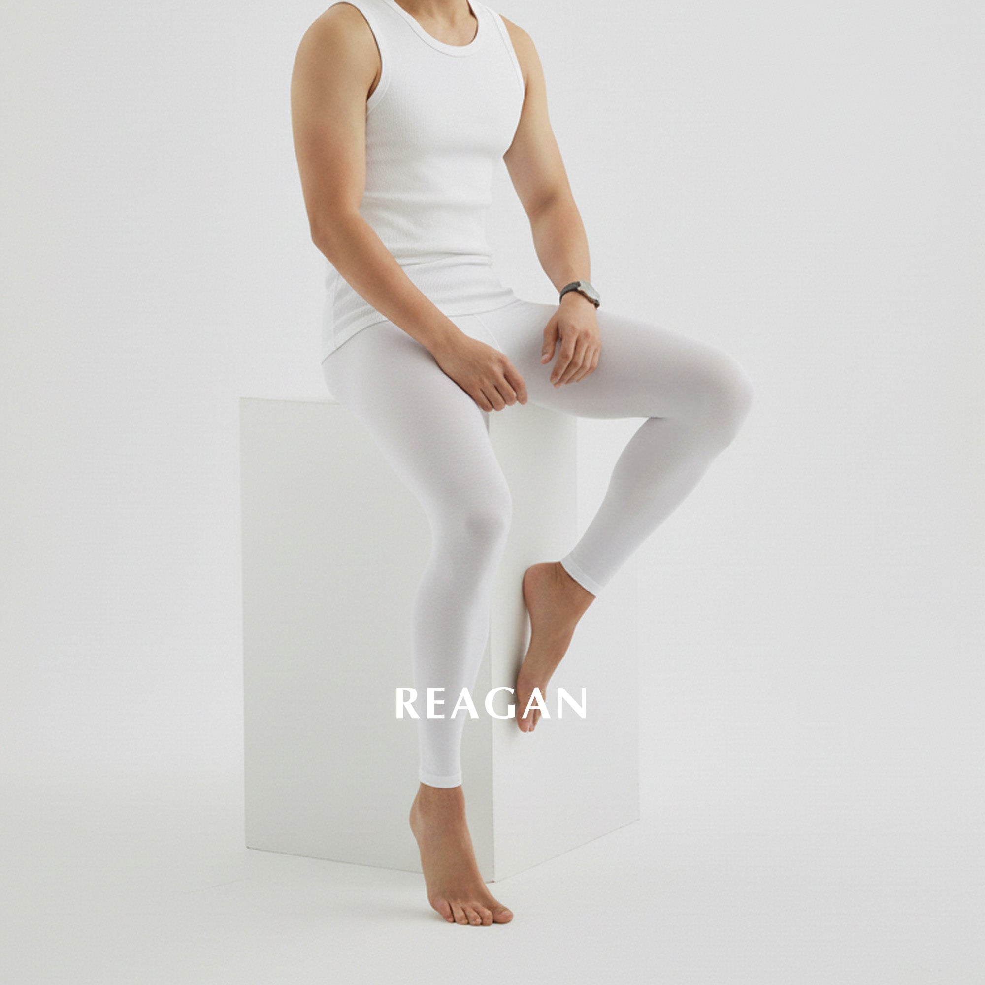 YM702 Pantacourt Brillant / Collants Leggings Homme