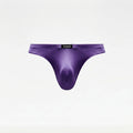 UB922 Men's Glossy Ice Silk Briefs, Slim‑Fit Solid Luxury Narrow Waistband Breathable Sexy Underwear