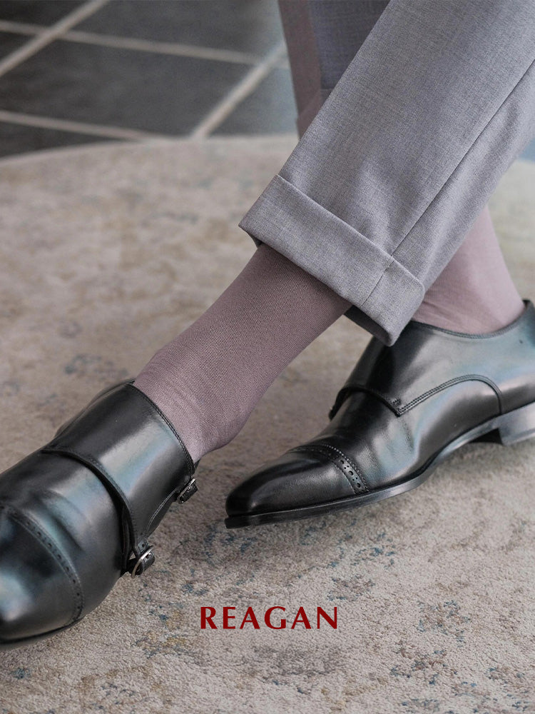 G221 マーセライズドコットン 240本針 メンズ ミッドカーフ フォーマルソックス 新郎・結婚式用