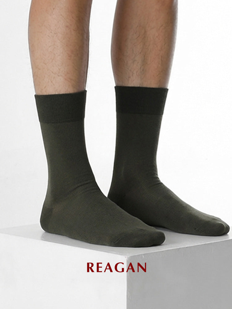 G221 Chaussettes habillées mi-mollet en coton mercerisé 240 aiguilles pour homme, pour marié et mariage