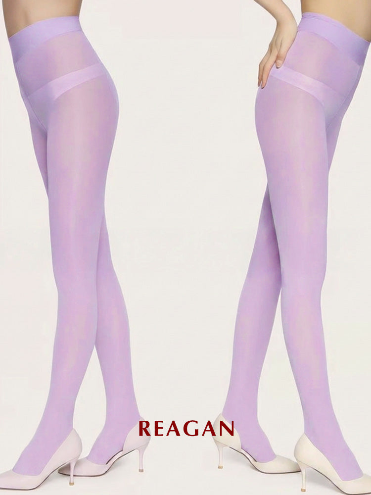 YW0701 Mirror-Shine 8D Pantyhose | Silky Sheer Leggings High Elastic High-Shine Tights