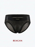 UB911 Men's Classic Briefs, Sexy Deconstructed Patchwork Design, Skin-Friendly Nude Sheer Mesh Underwear (副本)