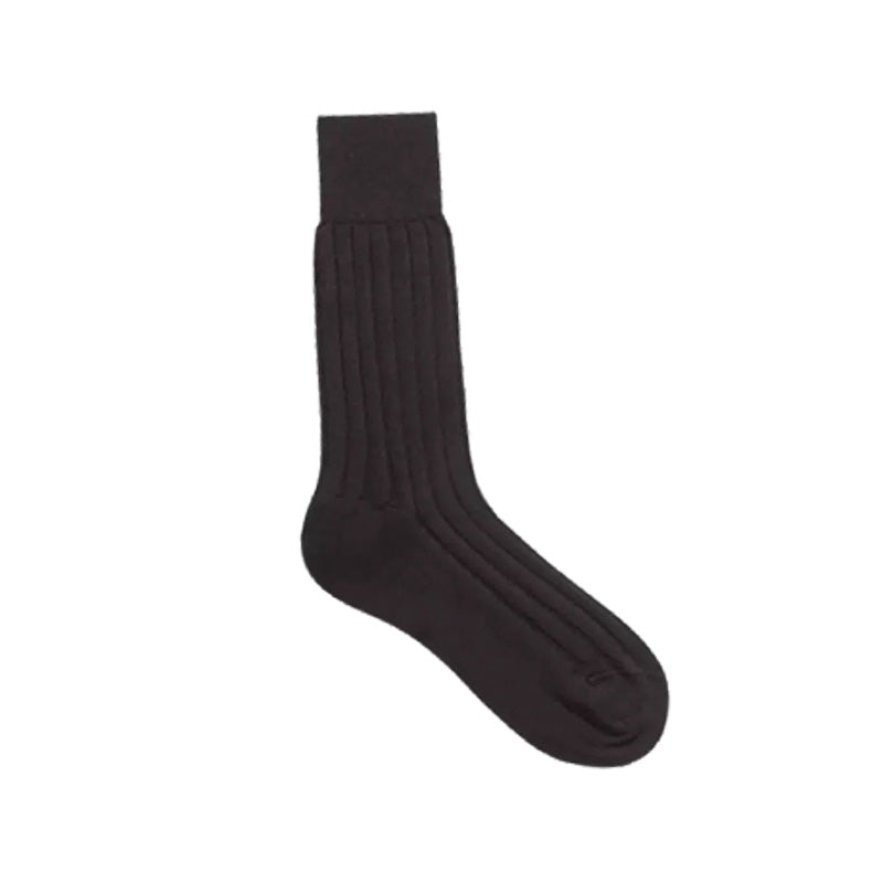 G222 Chaussettes habillées pour homme en coton mercerisé, chaussettes mi-mollet formelles rayées
