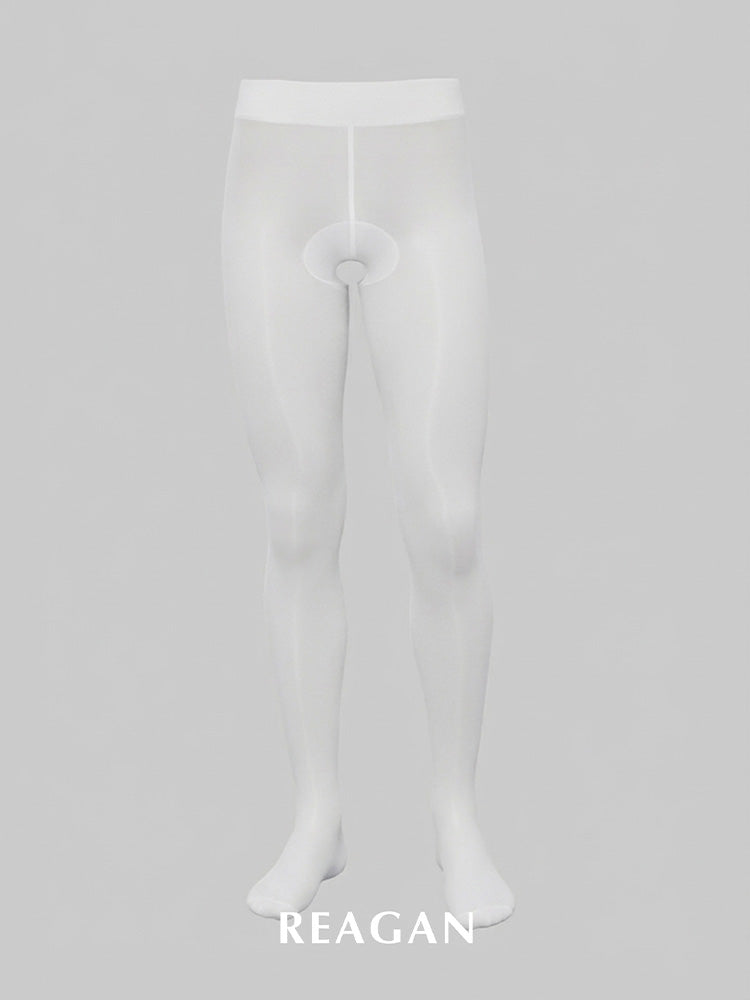 Collants YM712 pour hommes, 6 deniers, entrejambe ouvert, ultra-fins et sans entrejambe - Collants pour hommes