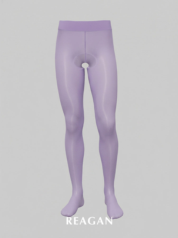 Collants YM712 pour hommes, 6 deniers, entrejambe ouvert, ultra-fins et sans entrejambe - Collants pour hommes