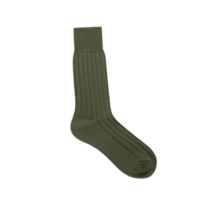 G222 Chaussettes habillées pour homme en coton mercerisé, chaussettes mi-mollet formelles rayées