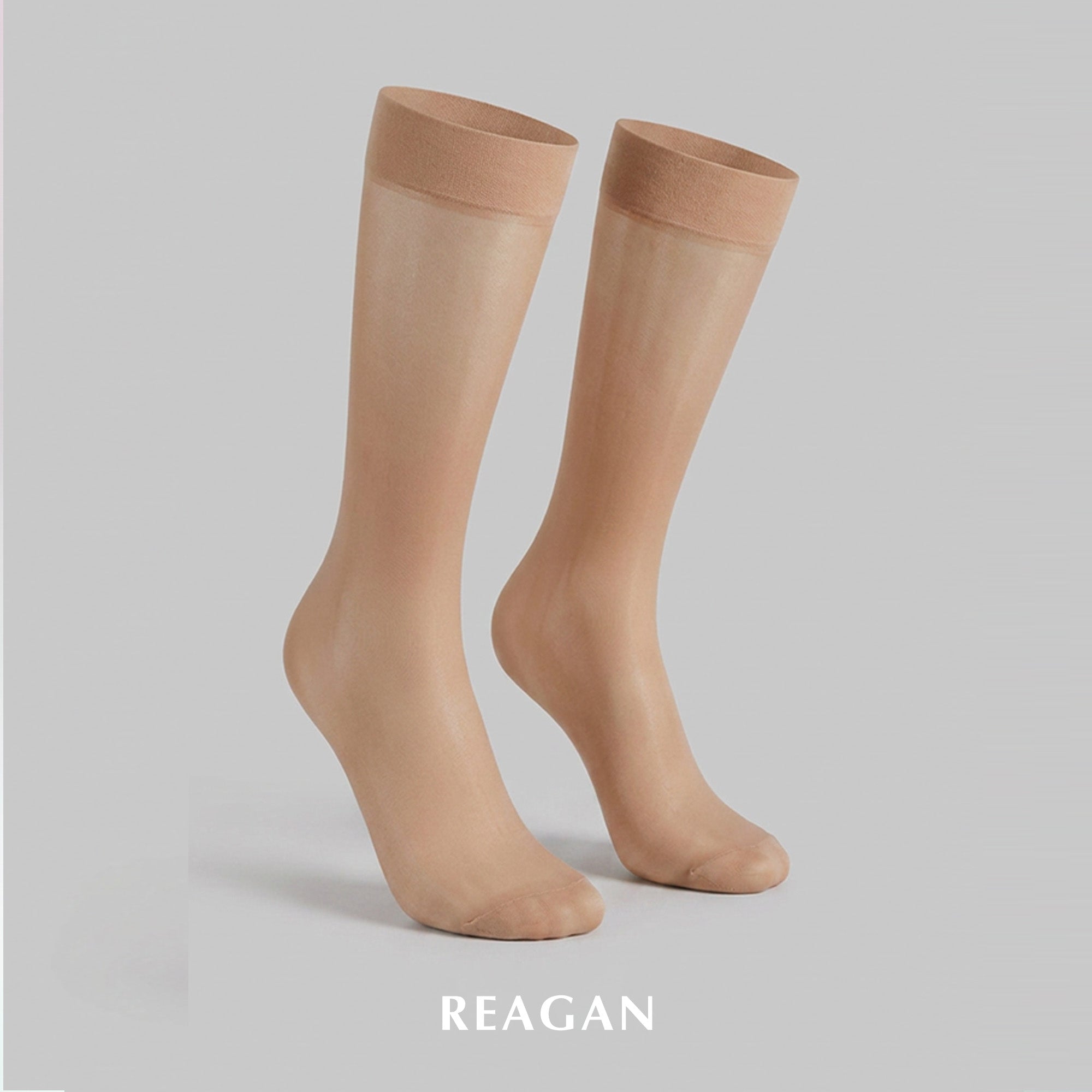 B307 Men's Matte Retro Solid Short Dress Stockings - Mid-Calf Length