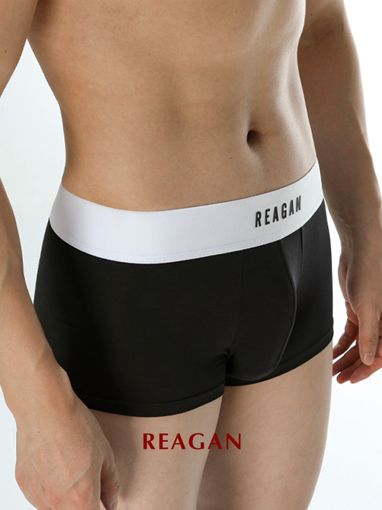 UB920 Men's Classic Modal Boxer Briefs - Solid Color Sexy Formal Underwear
