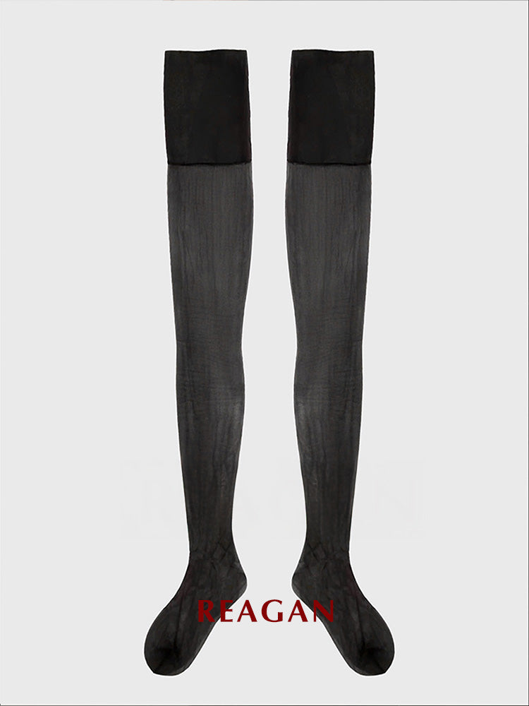 Bas autofixants Rétro L411 non extensibles - Chaussettes Transparentes Sexy