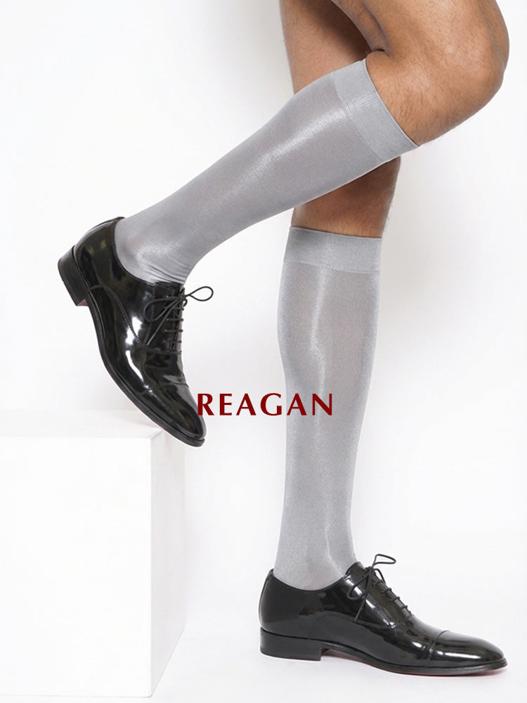 M301 Chaussettes homme 10 deniers finition miroir lisse (matière très élastique, sans logo)