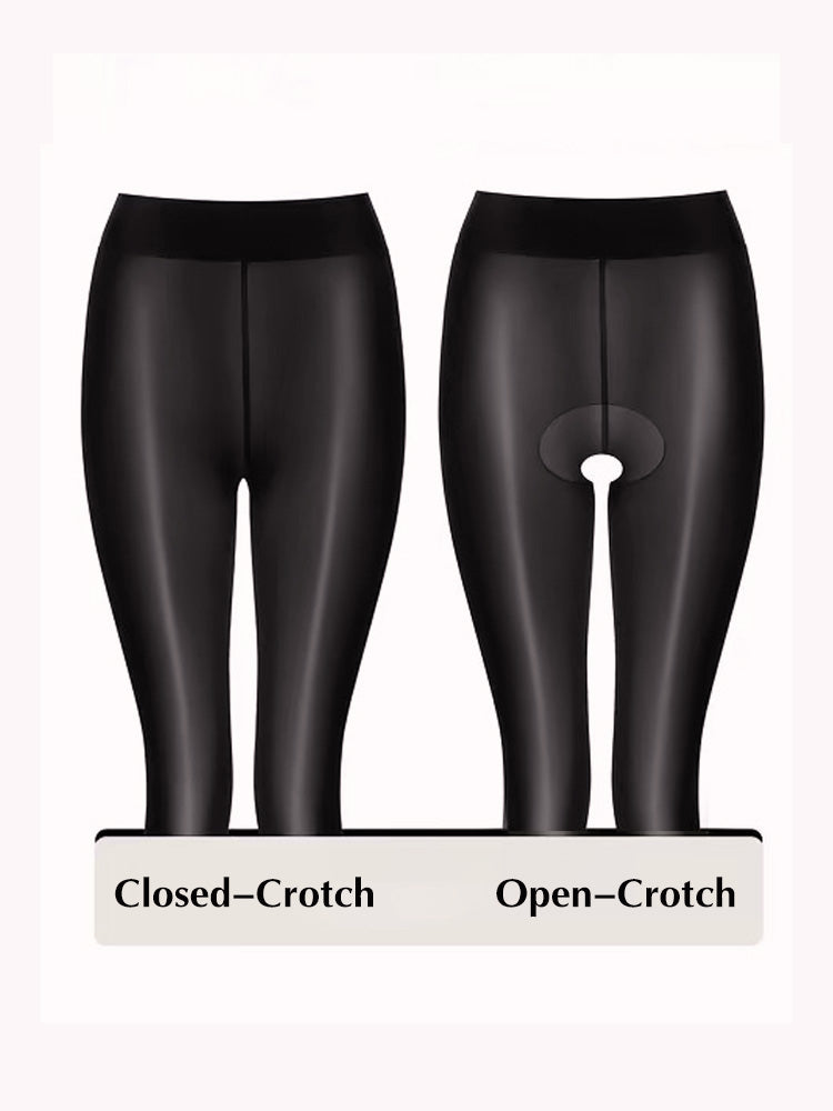 YW0701 Mirror-Shine 8D Pantyhose | Silky Sheer Leggings High Elastic High-Shine Tights