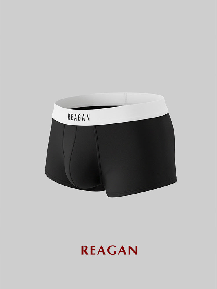 UB920 Men's Classic Modal Boxer Briefs - Solid Color Sexy Formal Underwear