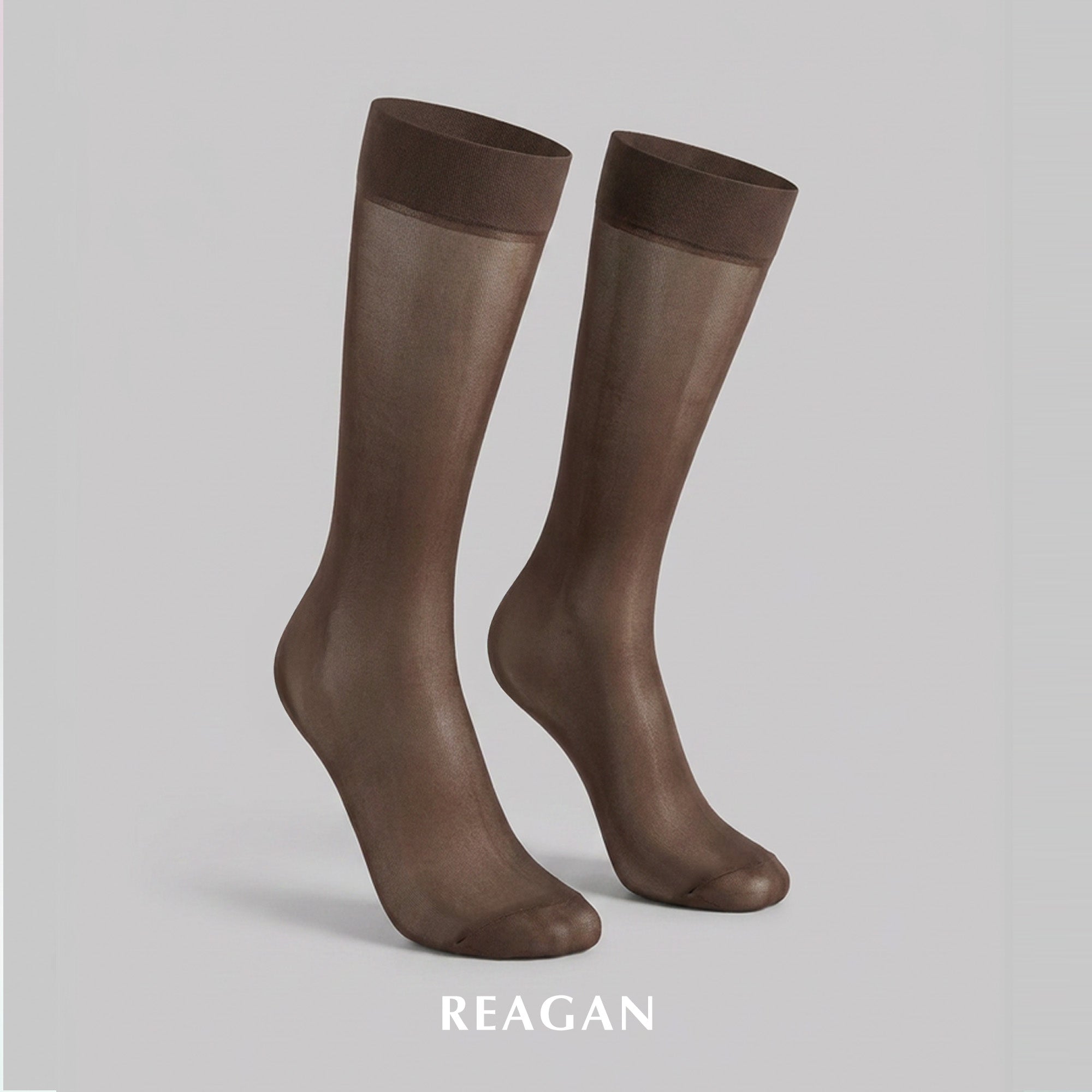 B307 Men's Matte Retro Solid Short Dress Stockings - Mid-Calf Length