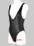 UB919 Body en Soie Glacée Transparente pour Homme - Débardeur Transparent Sexy à Texture Classique