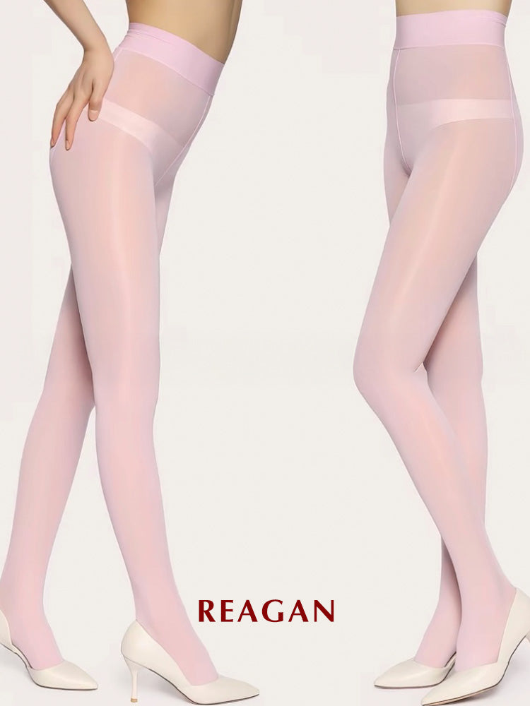 YW0701 Mirror-Shine 8D Pantyhose | Silky Sheer Leggings High Elastic High-Shine Tights