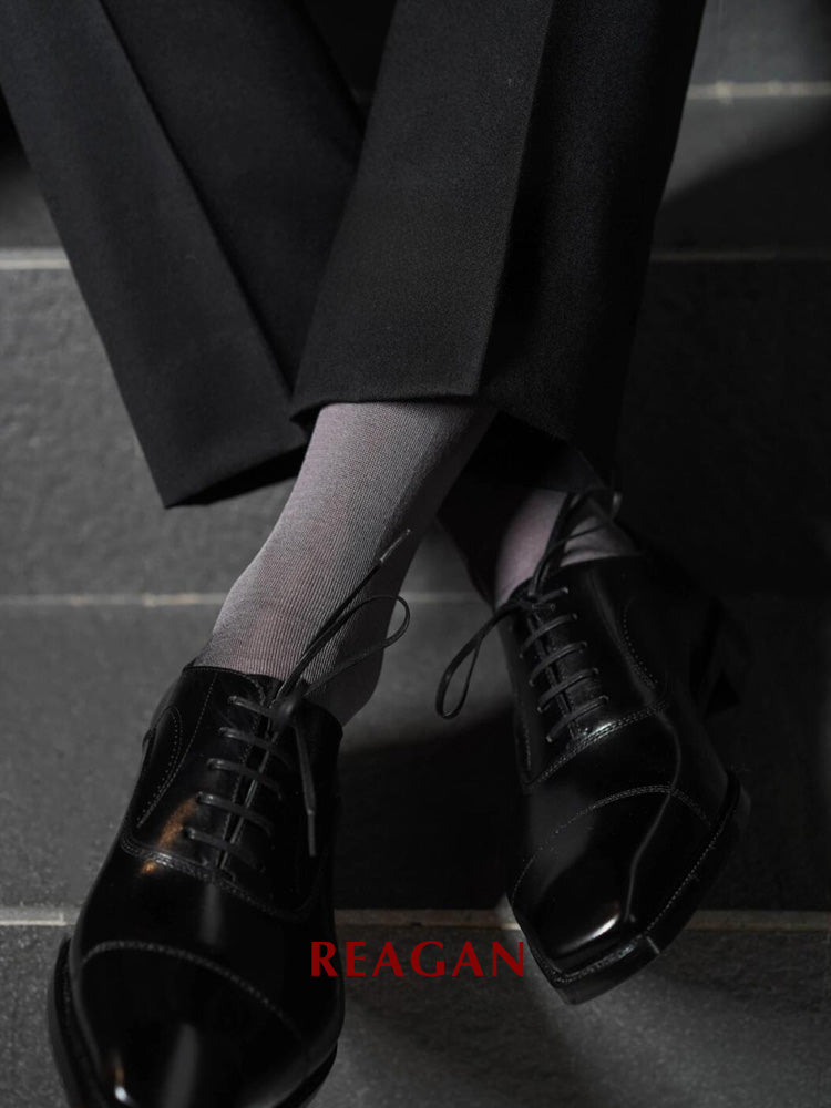 G221 Chaussettes habillées mi-mollet en coton mercerisé 240 aiguilles pour homme, pour marié et mariage