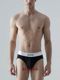 UB910 Men's Classic Cotton Briefs - Floral Root Solid Color Sexy Formal Underwear