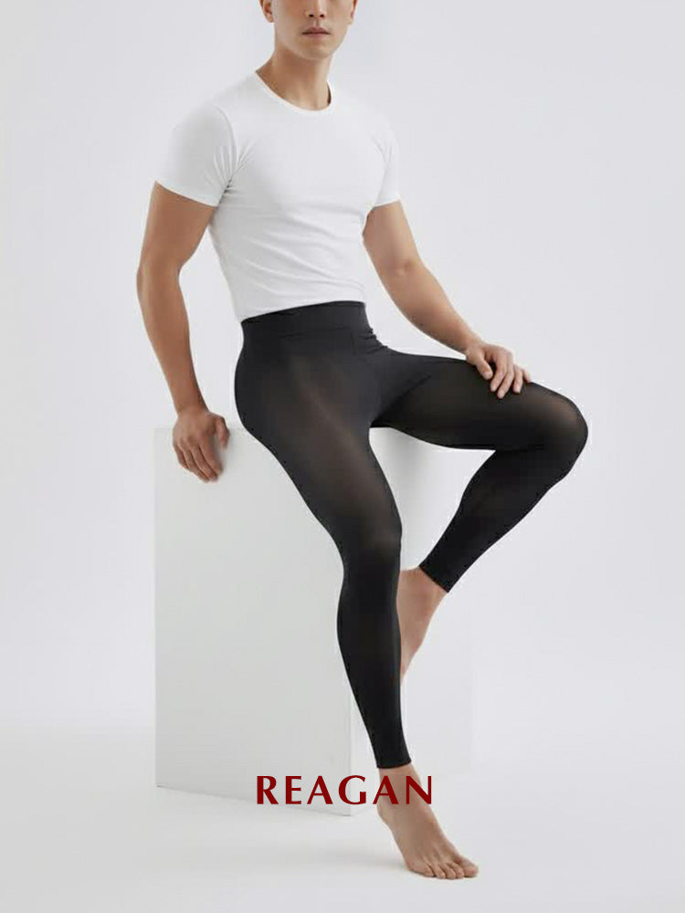 YM702 Pantacourt Brillant / Collants Leggings Homme