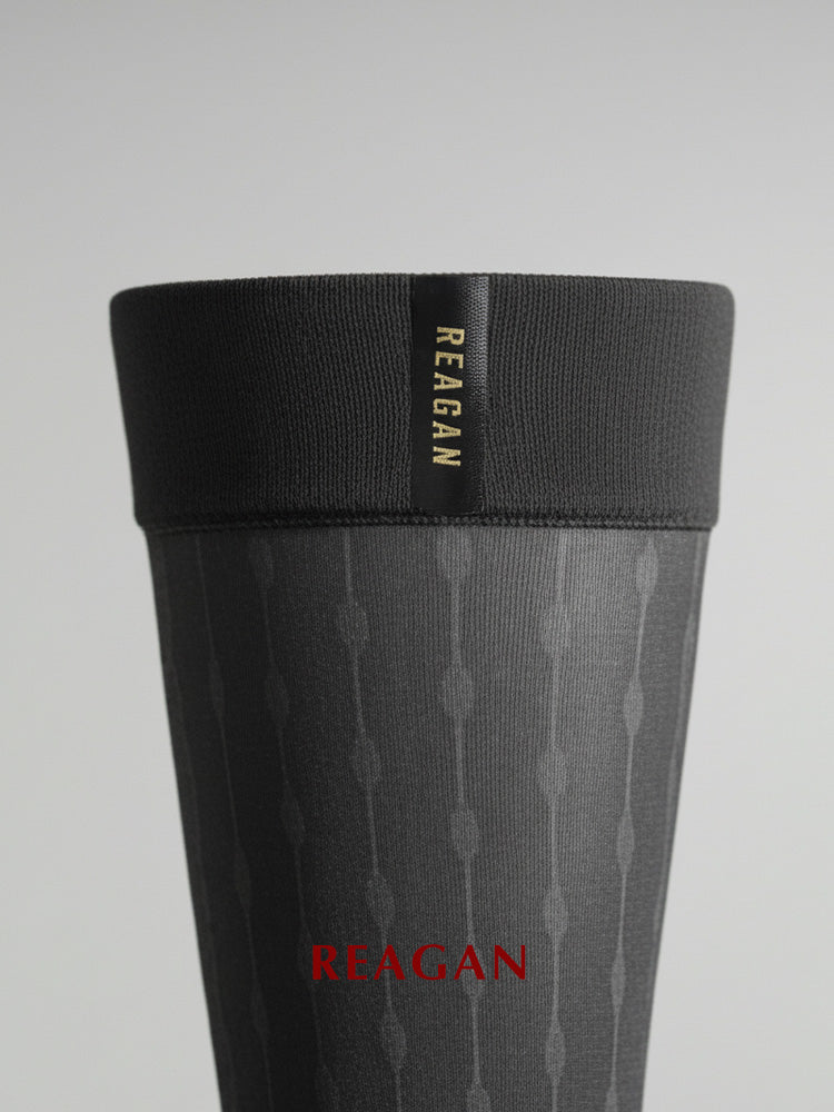 GT322 Chaussettes habillées mi-mollet à rayures en épi pour homme | Chaussettes de ville formelles avec bord-côte extensible