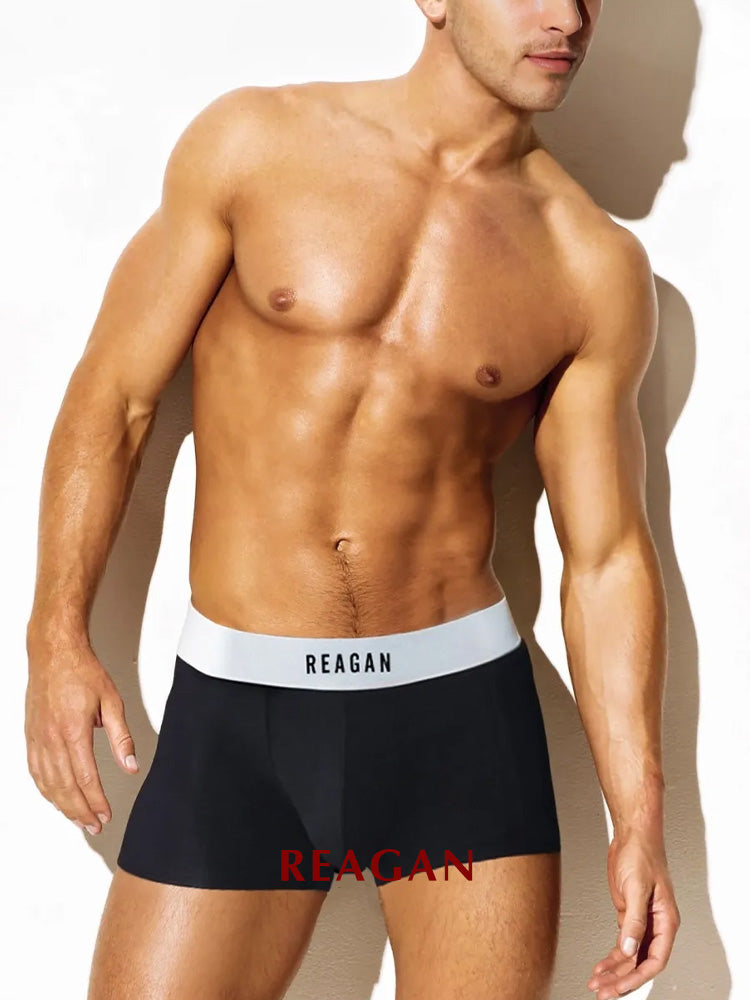 UB920 Men's Classic Modal Boxer Briefs - Solid Color Sexy Formal Underwear
